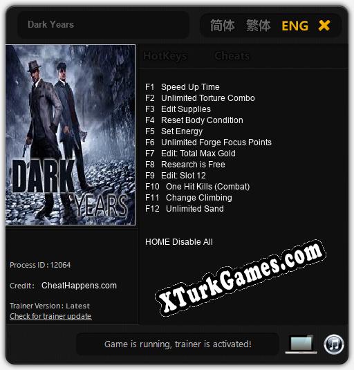 Dark Years: Trainer’ı (V1.0.73)