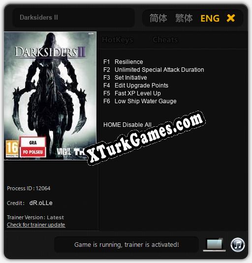 Darksiders II: Trainer’ı (V1.0.1)