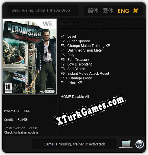 Dead Rising: Chop Till You Drop: Trainer +11 [v1.4]