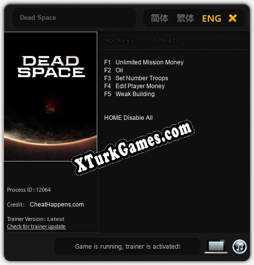 Dead Space Cheats, Trainer +5 »
