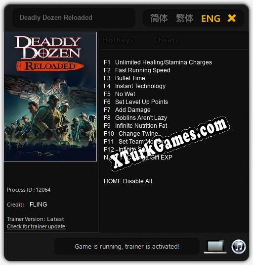 Deadly Dozen Reloaded: Trainer +13 [v1.1]