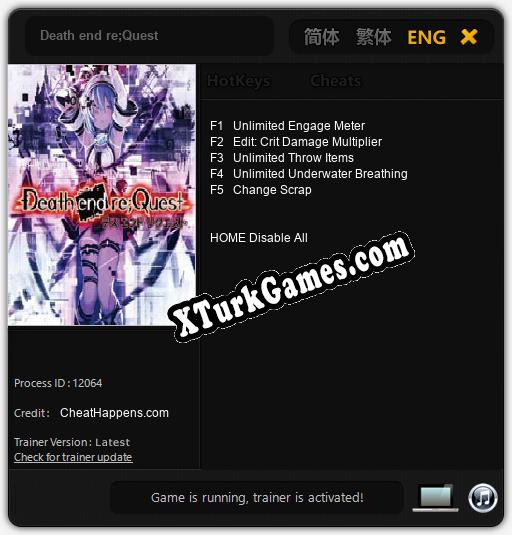 Death end re;Quest: Trainer +5 [v1.1]