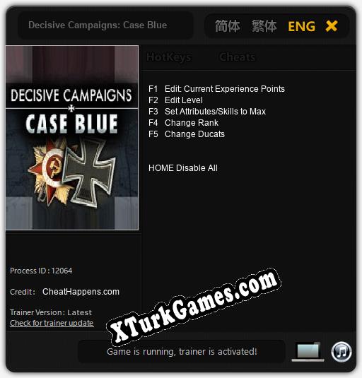 Decisive Campaigns: Case Blue: Cheats, Trainer +5 [CheatHappens.com]