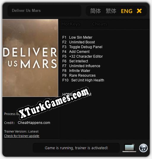 Deliver Us Mars: Cheats, Trainer +10 [CheatHappens.com]