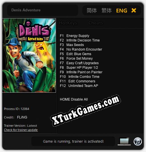 Denis Adventure: Cheats, Trainer +12 [FLiNG]