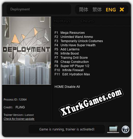 İçin Trainer’ı Çıktı Deployment [v1.0.5]