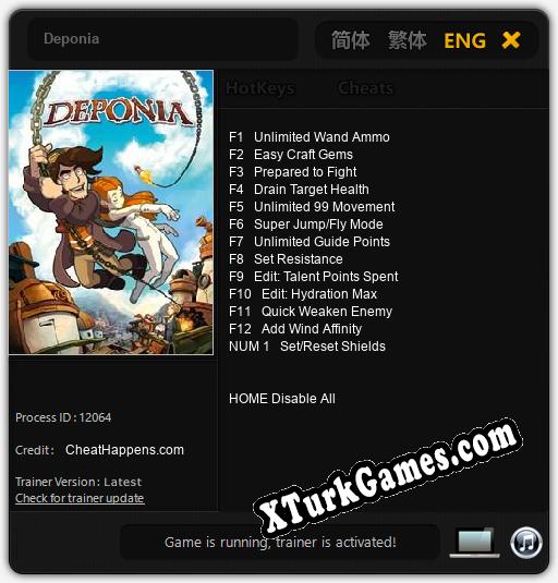 Deponia: Trainer +13 [v1.2]