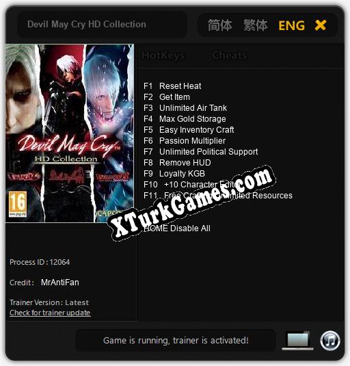 Devil May Cry HD Collection: Cheats, Trainer +11 [MrAntiFan]