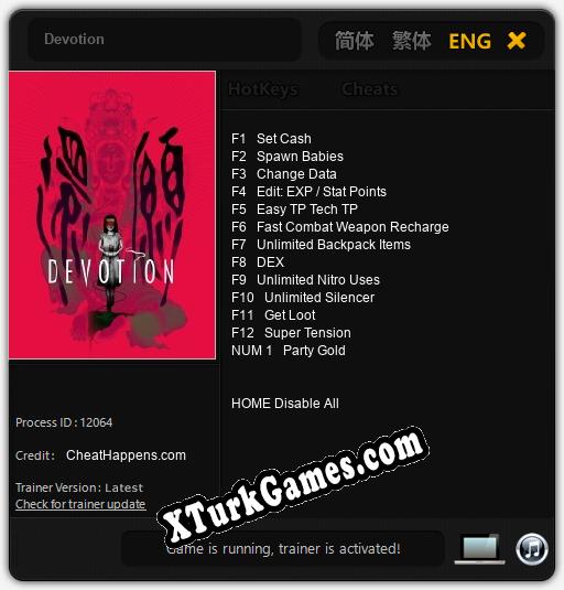 Devotion: Trainer’ı (V1.0.20)