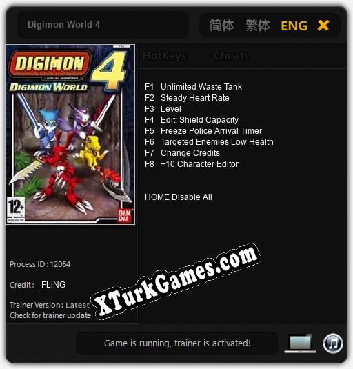 Digimon World 4: Cheats, Trainer +8 [FLiNG]
