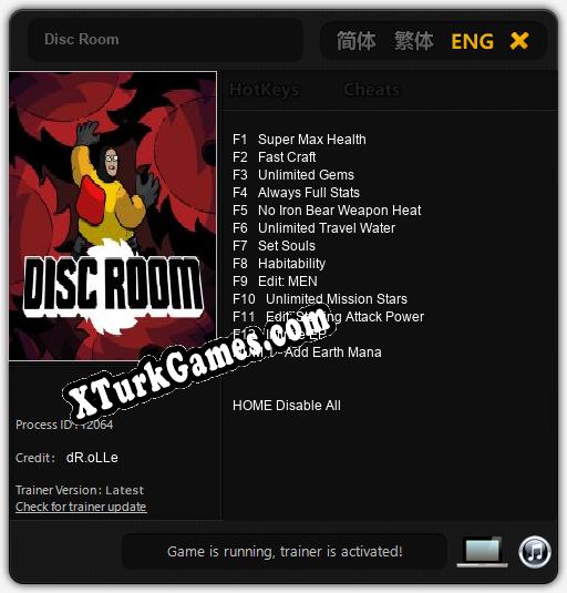 Disc Room: Cheats, Trainer +13 [dR.oLLe]