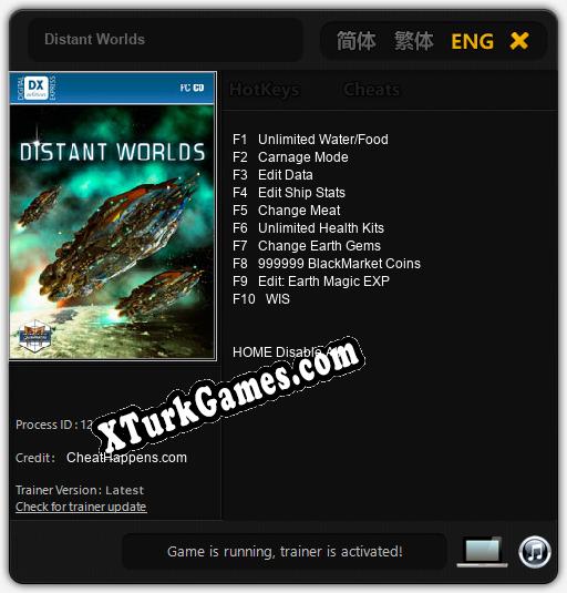 Distant Worlds: Trainer +10 [v1.5]