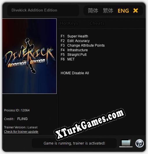 Divekick Addition Edition: Trainer +6 [v1.5]