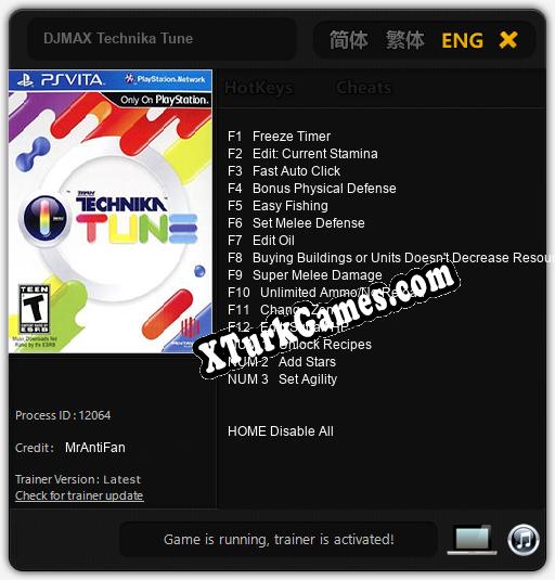 İçin Trainer’ı Çıktı DJMAX Technika Tune [v1.0.2]
