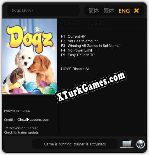İçin Trainer’ı Çıktı Dogz (2006) [v1.0.5]