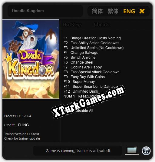 Doodle Kingdom: Trainer’ı (V1.0.6)