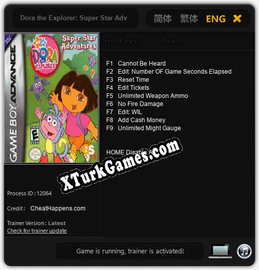 Dora the Explorer: Super Star Adventures: Trainer +9 [v1.7]