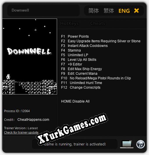 Downwell: Cheats, Trainer +12 [CheatHappens.com]