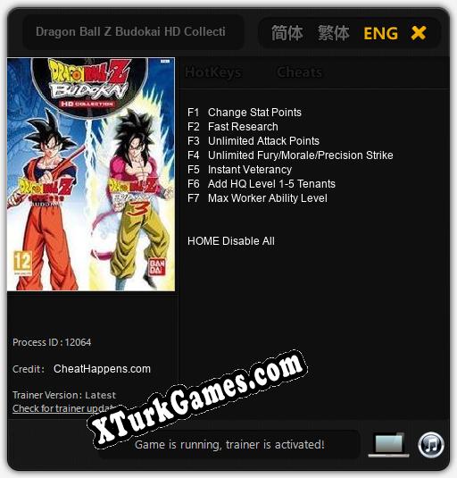 Dragon Ball Z Budokai HD Collection: Trainer’ı (V1.0.97)