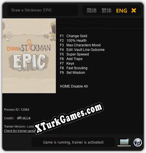 Draw a Stickman: EPIC: Trainer +9 [v1.4]