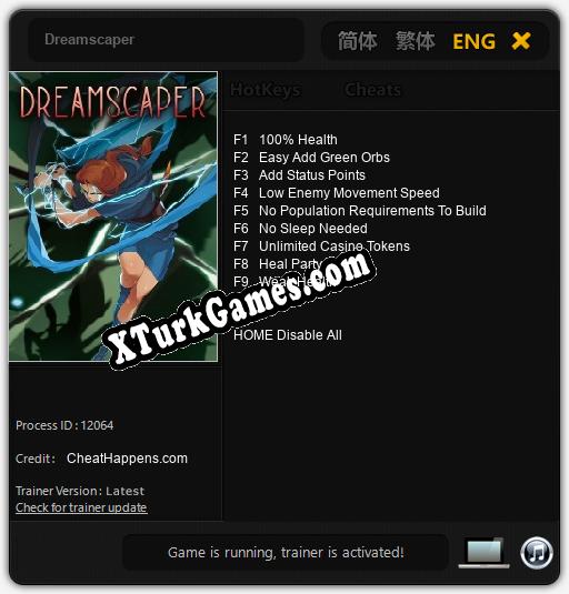 Dreamscaper: Cheats, Trainer +9 [CheatHappens.com]