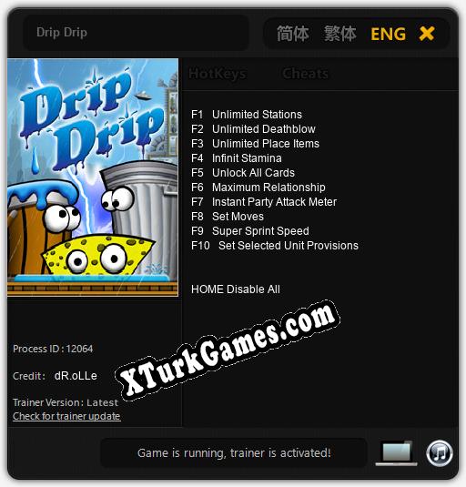 Drip Drip: Trainer’ı (V1.0.20)