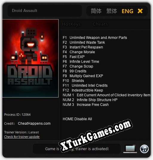 Droid Assault: Trainer +15 [v1.4]