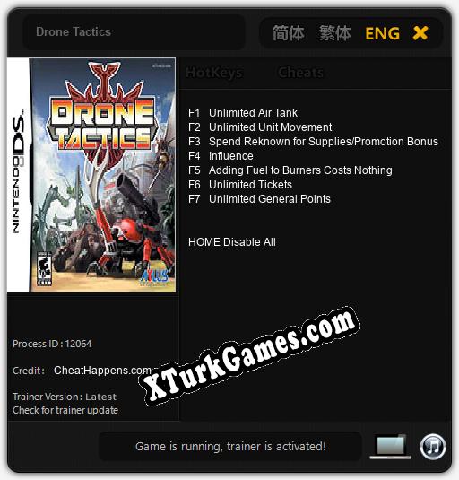 Drone Tactics: Trainer +7 [v1.4]