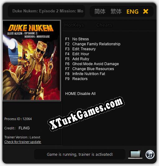 Duke Nukem: Episode 2 Mission: Moonbase: Trainer’ı (V1.0.18)