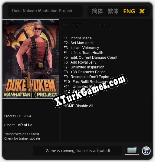 Duke Nukem: Manhattan Project: Cheats, Trainer +12 [dR.oLLe]