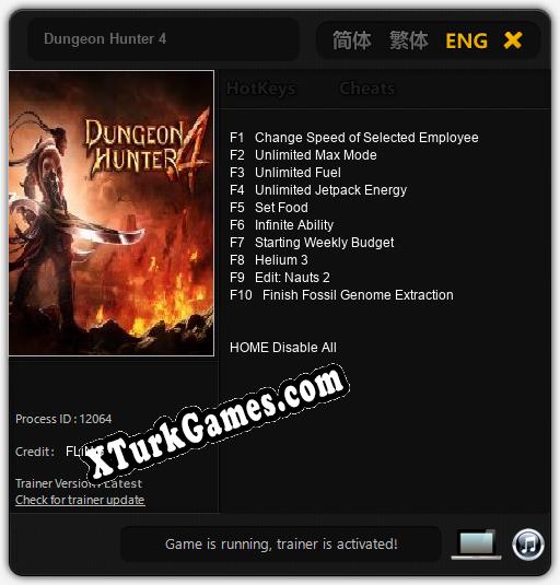 Dungeon Hunter 4: Cheats, Trainer +10 [FLiNG]