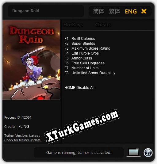 İçin Trainer’ı Çıktı Dungeon Raid [v1.0.3]