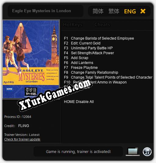 Eagle Eye Mysteries in London: Trainer +11 [v1.9]