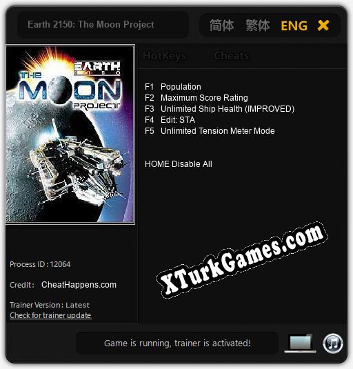 Earth 2150: The Moon Project: Trainer +5 [v1.7]