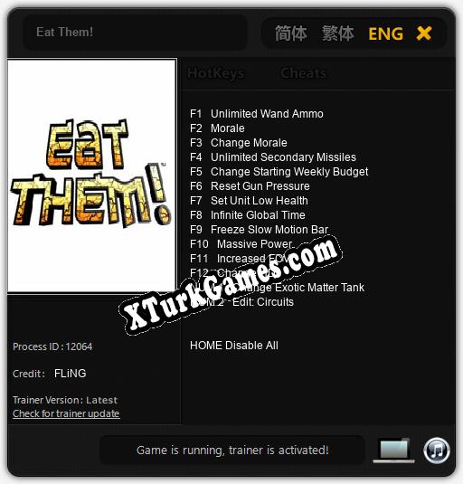 Eat Them!: Trainer +14 [v1.9]
