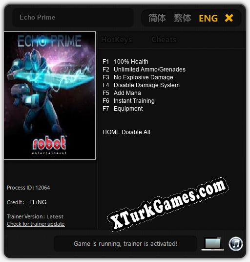 Echo Prime: Trainer’ı (V1.0.86)