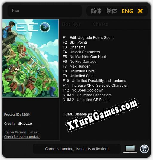 Eco: Trainer’ı (V1.0.10)