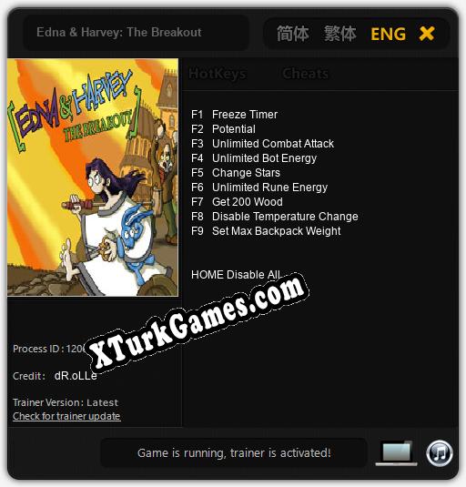 Edna & Harvey: The Breakout: Cheats, Trainer +9 [dR.oLLe]