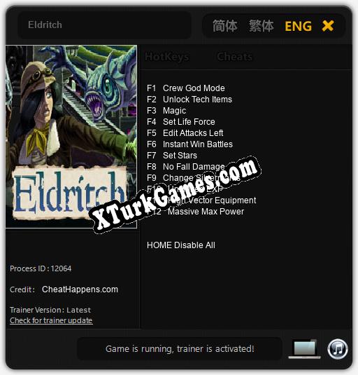 İçin Trainer’ı Çıktı Eldritch [v1.0.2]