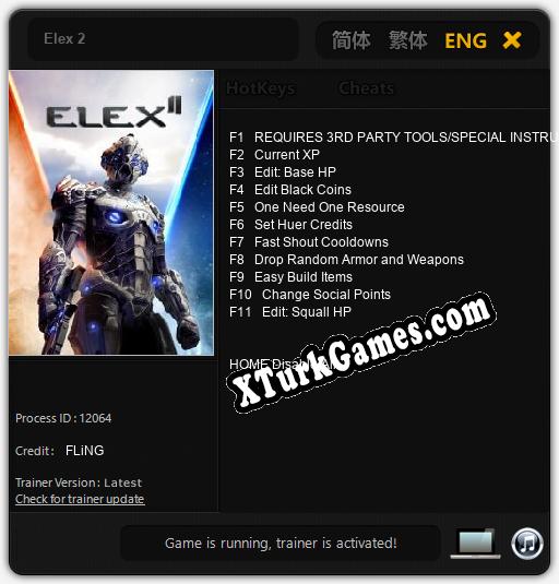 Elex 2: Trainer +11 [v1.6]