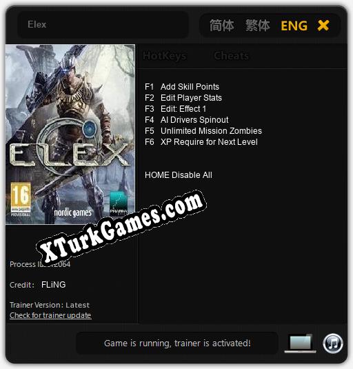 Elex: Trainer +6 [v1.7]