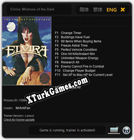 Elvira: Mistress of the Dark: Trainer’ı (V1.0.93)