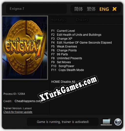 Enigma 7: Trainer +11 [v1.2]