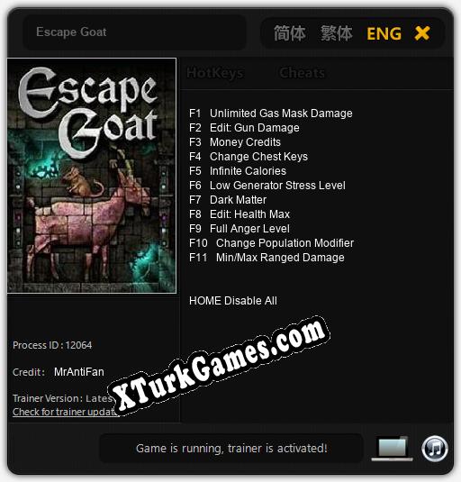 Escape Goat: Trainer’ı (V1.0.83)