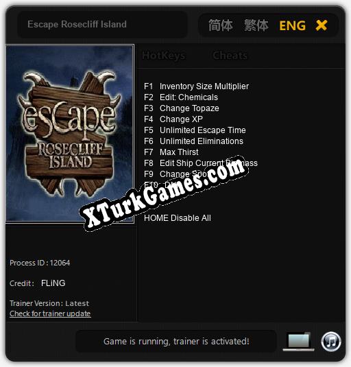Escape Rosecliff Island: Cheats, Trainer +10 [FLiNG]