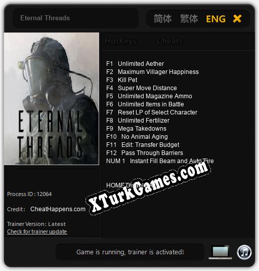 Eternal Threads: Trainer +13 [v1.3]