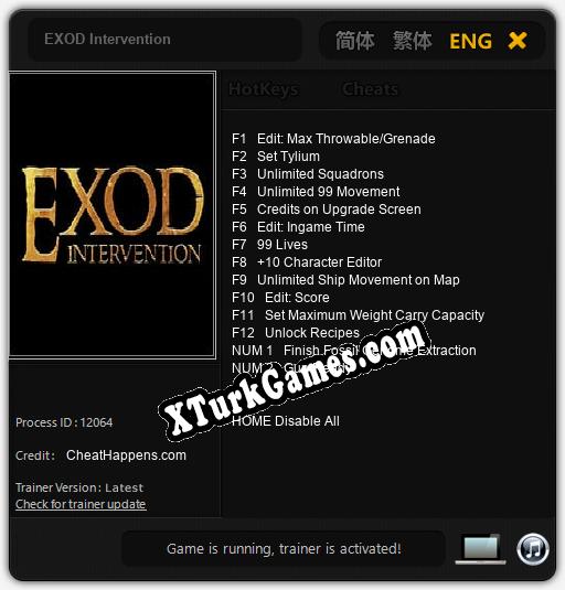 EXOD Intervention: Trainer +14 [v1.5]