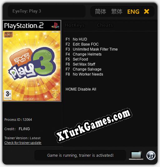 EyeToy: Play 3: Cheats, Trainer +8 [FLiNG]