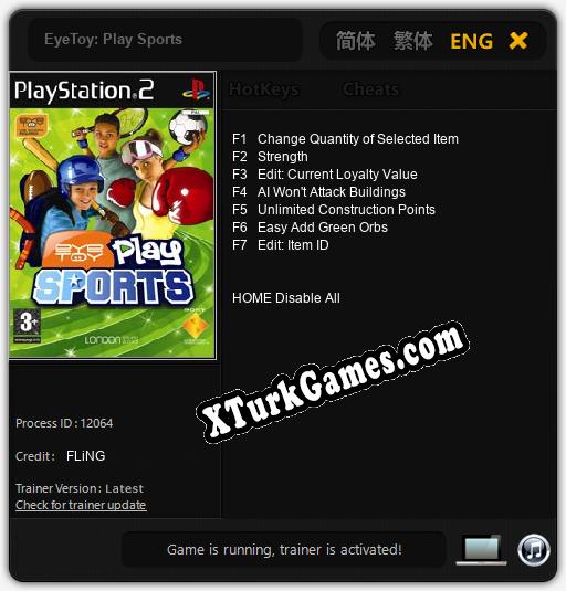 EyeToy: Play Sports: Trainer’ı (V1.0.24)