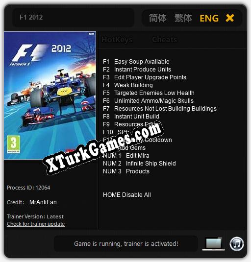 F1 2012: Trainer’ı (V1.0.71)